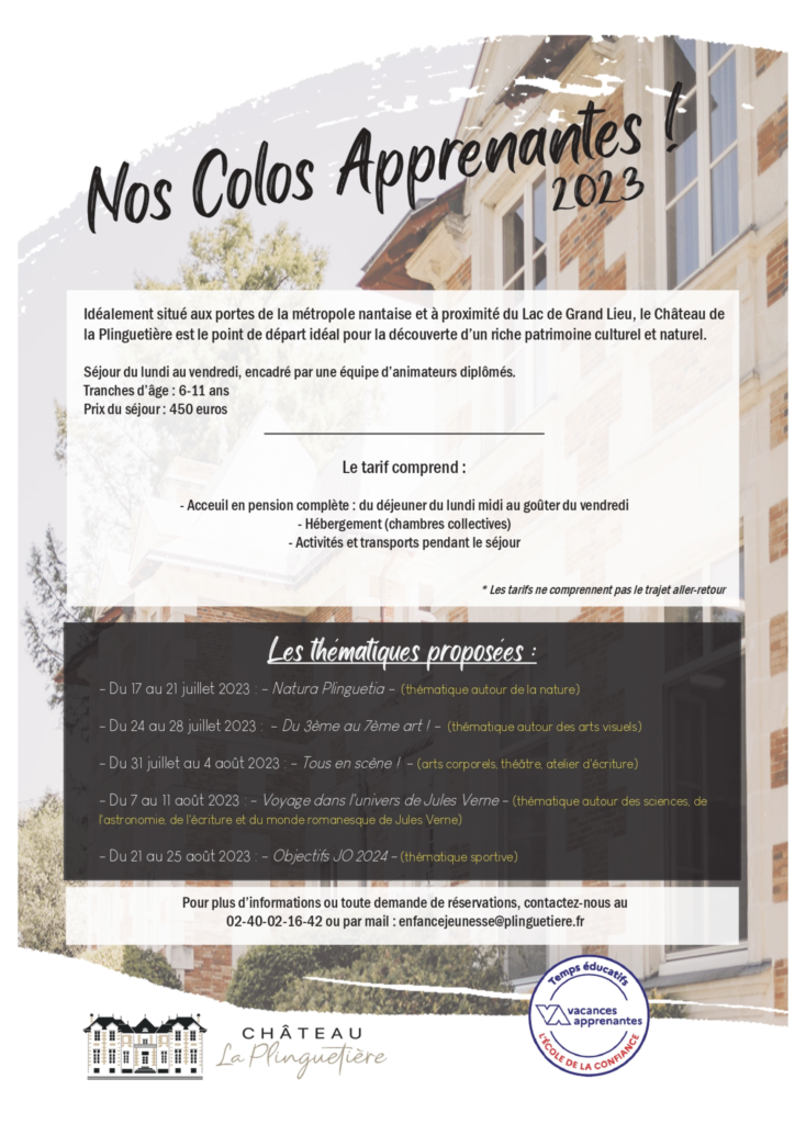 Affiche colos apprenantes - été 2023