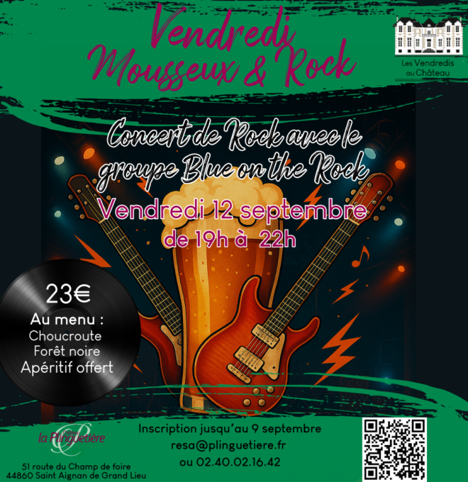 Vendredi mousseux et rock