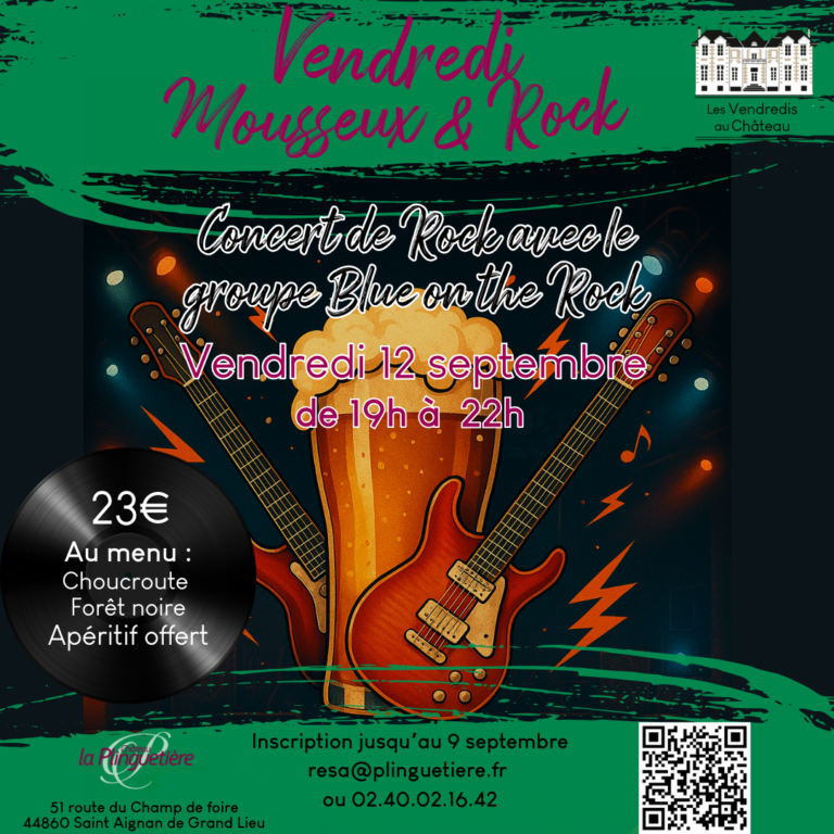 Vendredi mousseux et rock